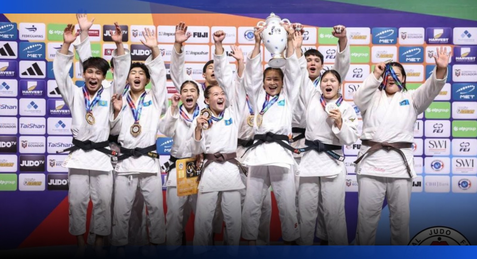 Image for Казахстан впервые завоевал командное золото чемпионата мира по дзюдо
